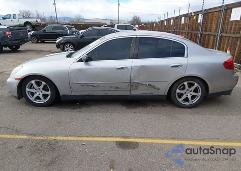 2003 Infiniti G35 Luxury Leather z USA, uszkodzony, nr VIN JNKCV51E63M024563